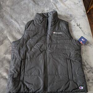 Champion Black Puffer Vest
